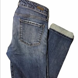 KUT FROM THE KLOTH jeans sz 4 Catherine Boyfriend rolled hem medium wash